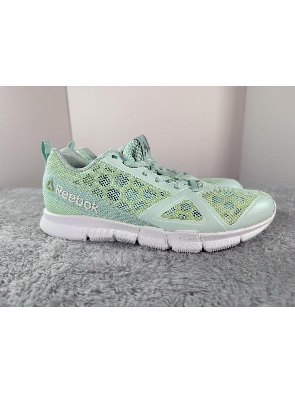 Reebok Hexalite TR Women's Training Shoes Mint Green Seafoam Mesh Size 8.5